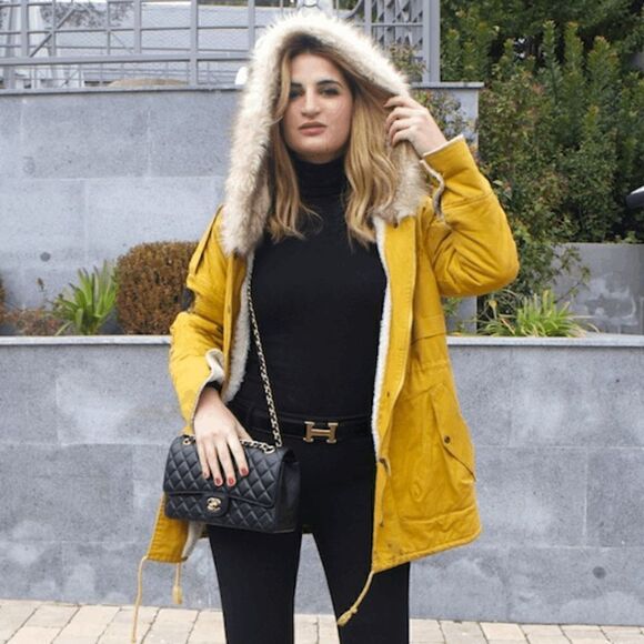 NWOT Zara Water Resistant Mustard Yellow Faux Fur Quilted Parka Jacket - Picture 1 of 10